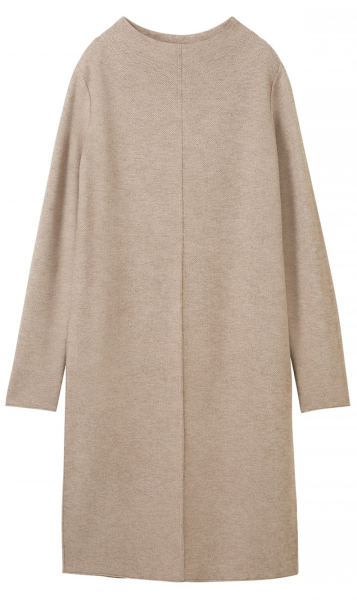 Платье с длинным рукавом женское / Коричневый / 48