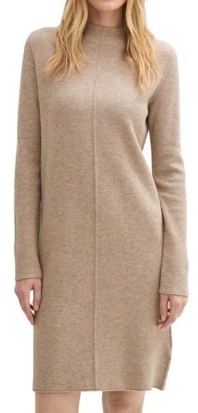 Платье с длинным рукавом женское / Коричневый / 48