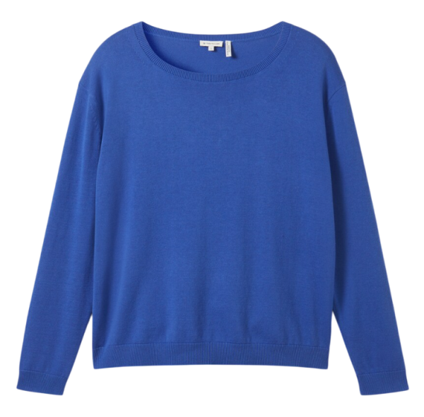 Джемпер прямого кроя женский / Синий / 46