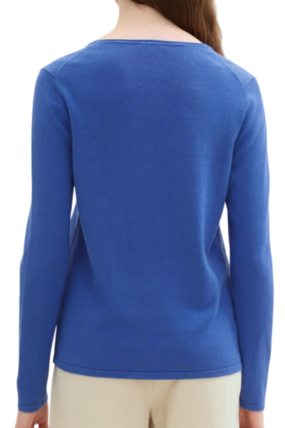 Джемпер прямого кроя женский / Синий / 46