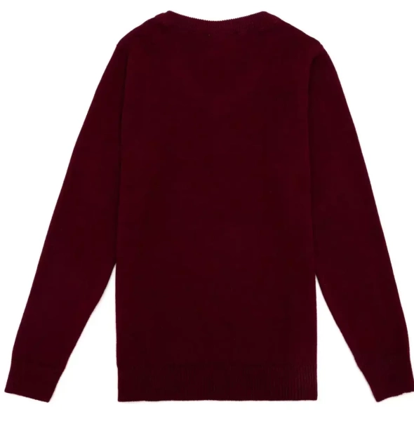 Джемпер с логотипом для мальчика / Бордовый / 110