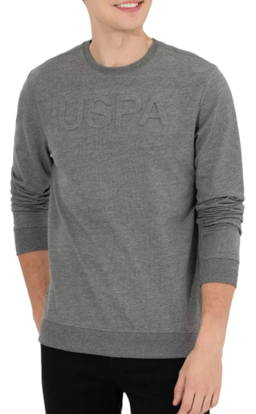 Свитшот с логотипом мужской / Темно-серый / 46