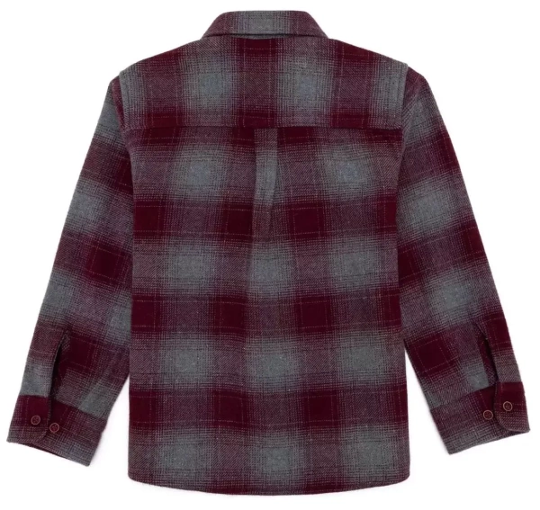 Рубашка в клетку для мальчика / Красный / 104