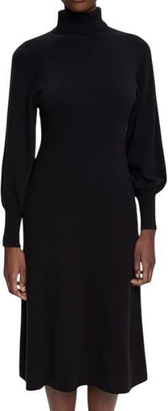 Платье с длинным рукавом женское / Черный / 44