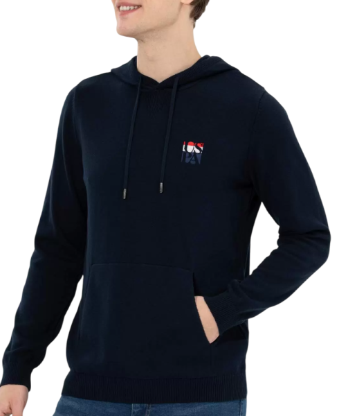 Худи с логотипом мужское / Тёмно-синий / 44