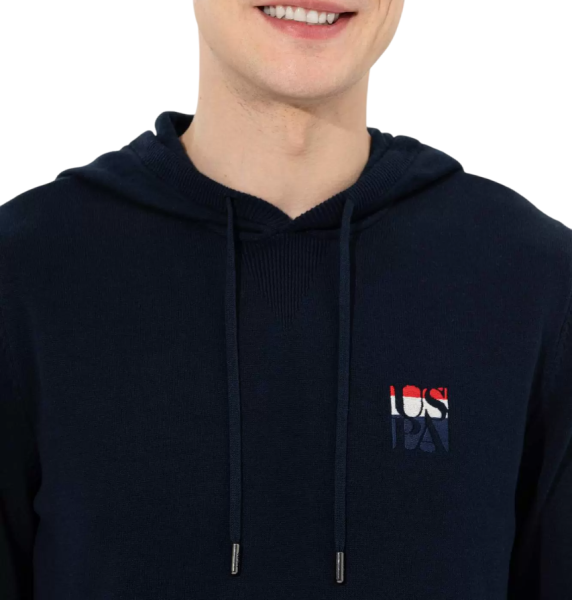 Худи с логотипом мужское / Тёмно-синий / 44