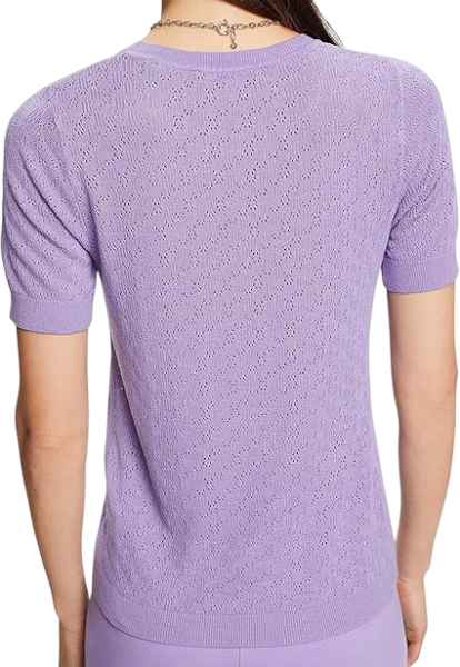 Джемпер с коротким рукавом женский / Сиреневый / 40