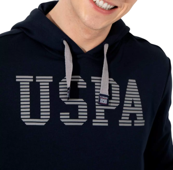 Худи с надписью мужское / Тёмно-синий / 44