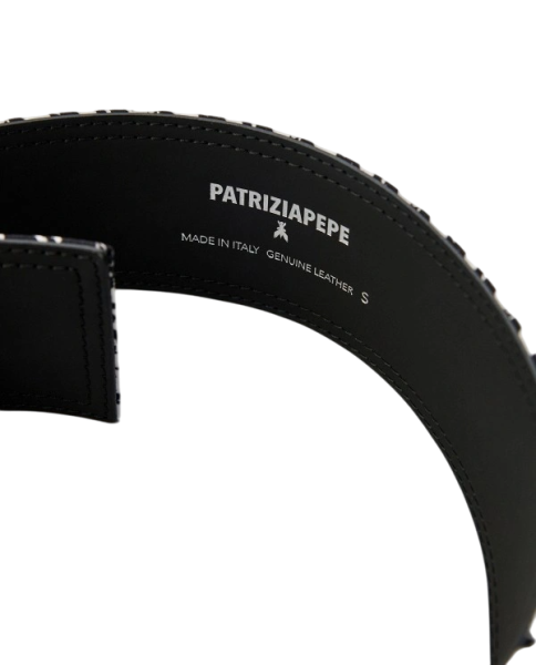 Ремень широкий женский / Черный / XXS