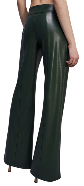 Брюки широкого кроя женские / Зеленый / 44