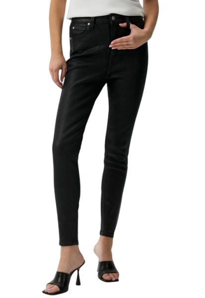 Джинсы Skinny с напылением женские / Черный / 40