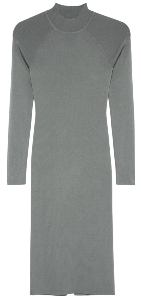 Платье с длинным рукавом женское / Серый / 40