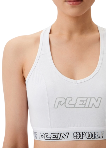 Топ спортивный с логотипом женский / Белый / 46