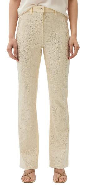 Джинсы со стразами женские / Белый / 42