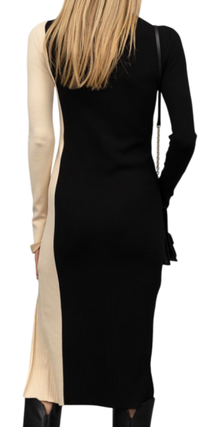 Платье с длинным рукавом женское / Черный / 40