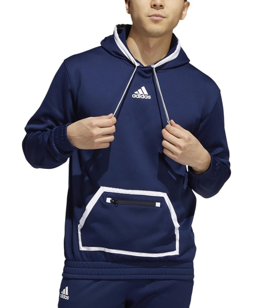 Худи с логотипом мужское / Синий / 60