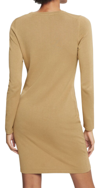 Платье с длинным рукавом женское / Бежевый / 46