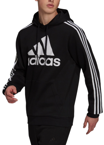 Худи с логотипом мужское / Черный / 48