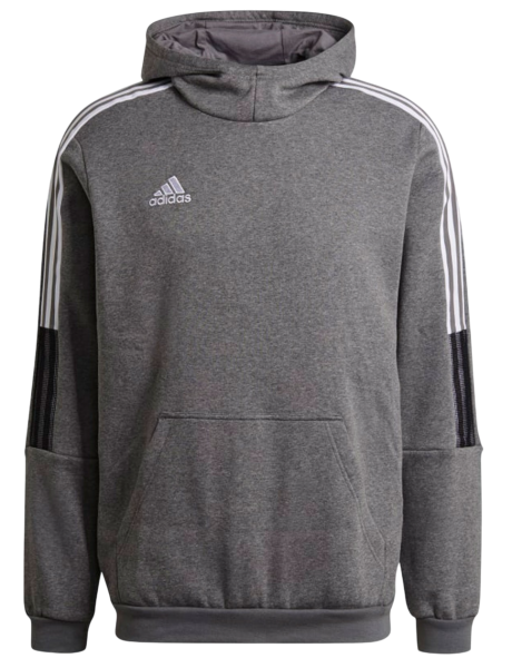 Худи с логотипом мужское / Серый / 44