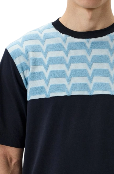 Футболка фактурная мужская / Синий / 46