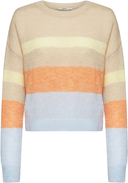 Джемпер в полоску женский / Бежевый / 40