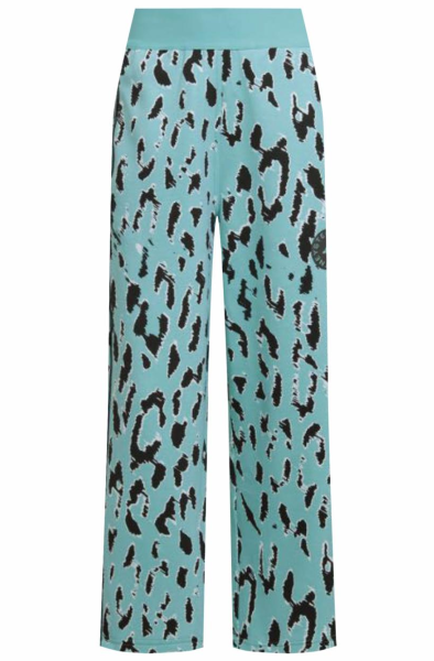 Брюки женские спортивные с принтом / Зеленый / 42