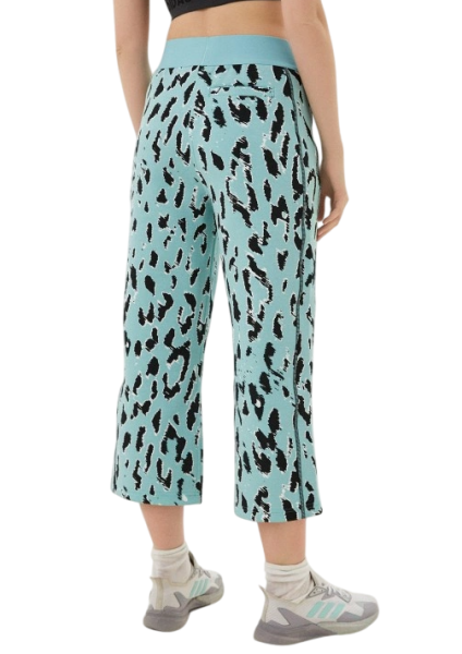 Брюки женские спортивные с принтом / Зеленый / 42