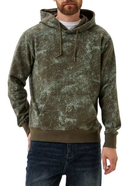 Худи с принтом мужское / Хаки / 44