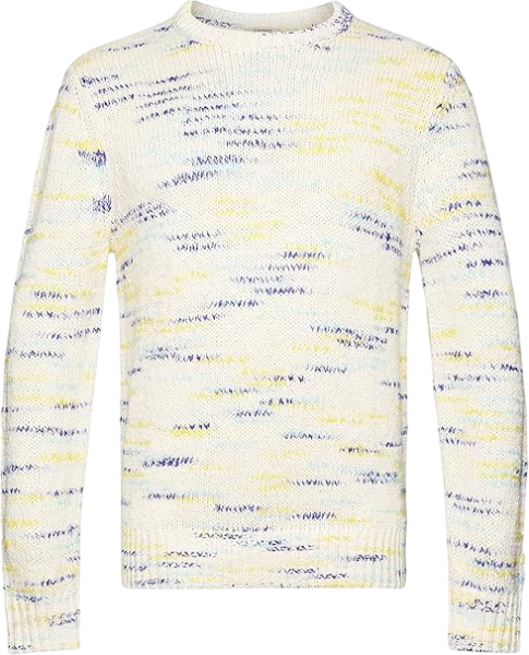 Пуловер с принтом мужской / Белый / 48