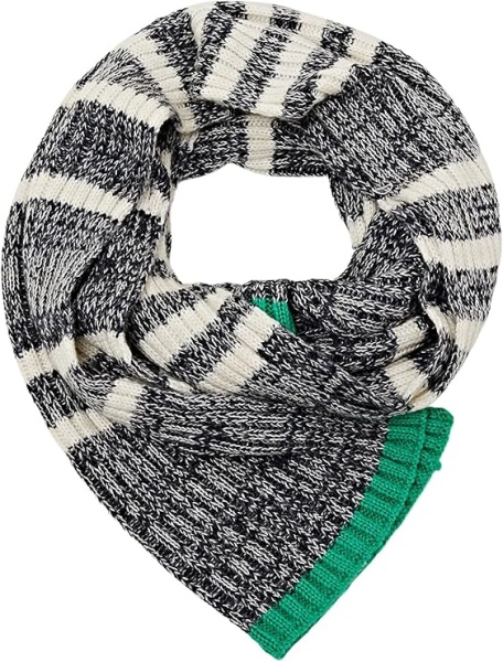 Шарф с принтом мужской / Черный / ONE SIZE