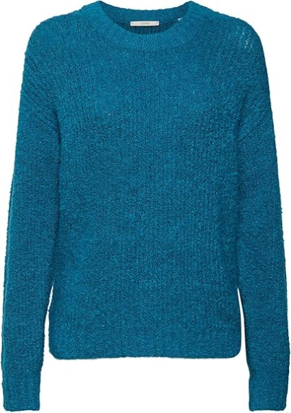 Джемпер прямого кроя женский / Синий / 40