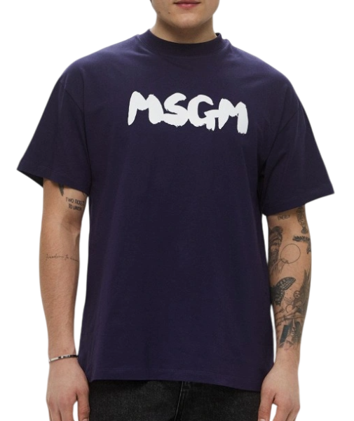 Футболка с логотипом мужская / Синий / 50