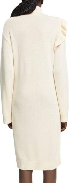 Платье с длинным рукавом женское / Белый / 42