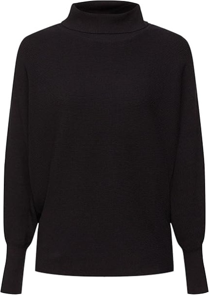 Свитер прямого кроя женский / Черный / 40