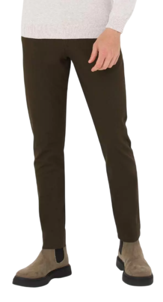 Брюки зауженные мужские / Хаки / 44