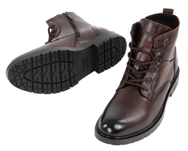 Ботинки из кожи мужские  / Коричневый / 43