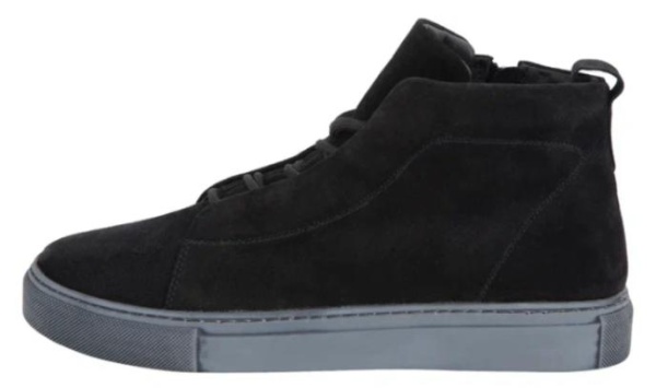 Ботинки из кожи мужские / Черный / 45