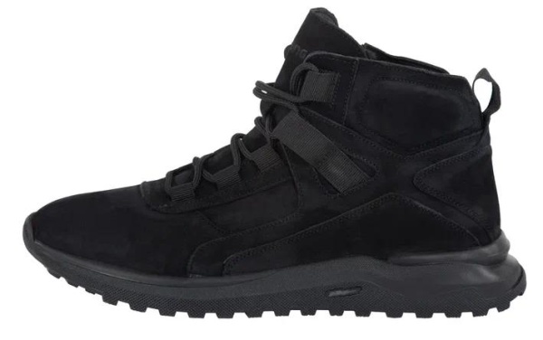 Ботинки из нубука мужские / Черный / 44