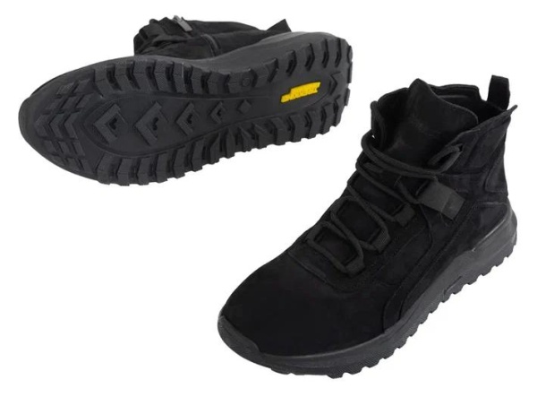 Ботинки из нубука мужские / Черный / 44