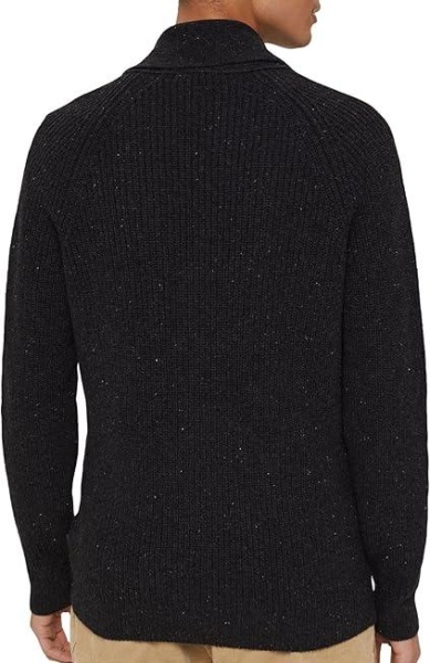 Кардиган приталенного кроя мужской / Черный / 48