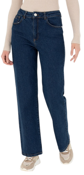 Джинсы клеш женские / Синий / 58