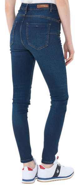 Джинсы зауженные женские / Тёмно-синий / 50