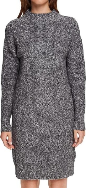 Платье с длинным рукавом женское / Серый / 40