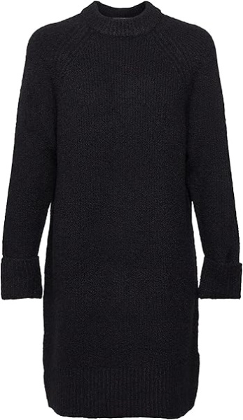 Платье свободного кроя женское / Черный / 44