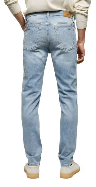 Джинсы зауженные мужские / Синий / 48