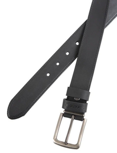 Ремень из кожи мужской / Черный / XL