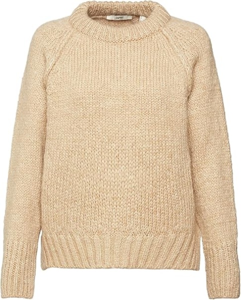 Свитер прямого кроя женский / Бежевый / 44