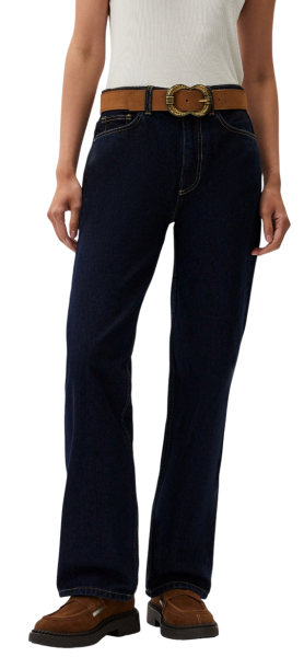 Джинсы из хлопка женские / Голубой / 52