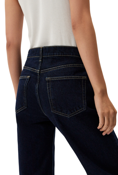 Джинсы из хлопка женские / Голубой / 52