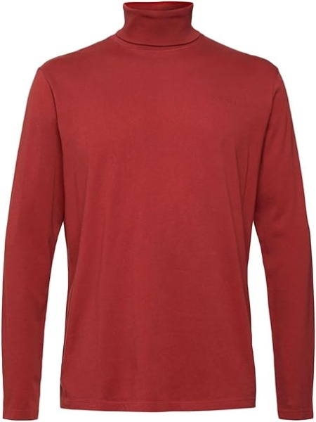 Водолазка хлопковая мужская / Бордовый / 50